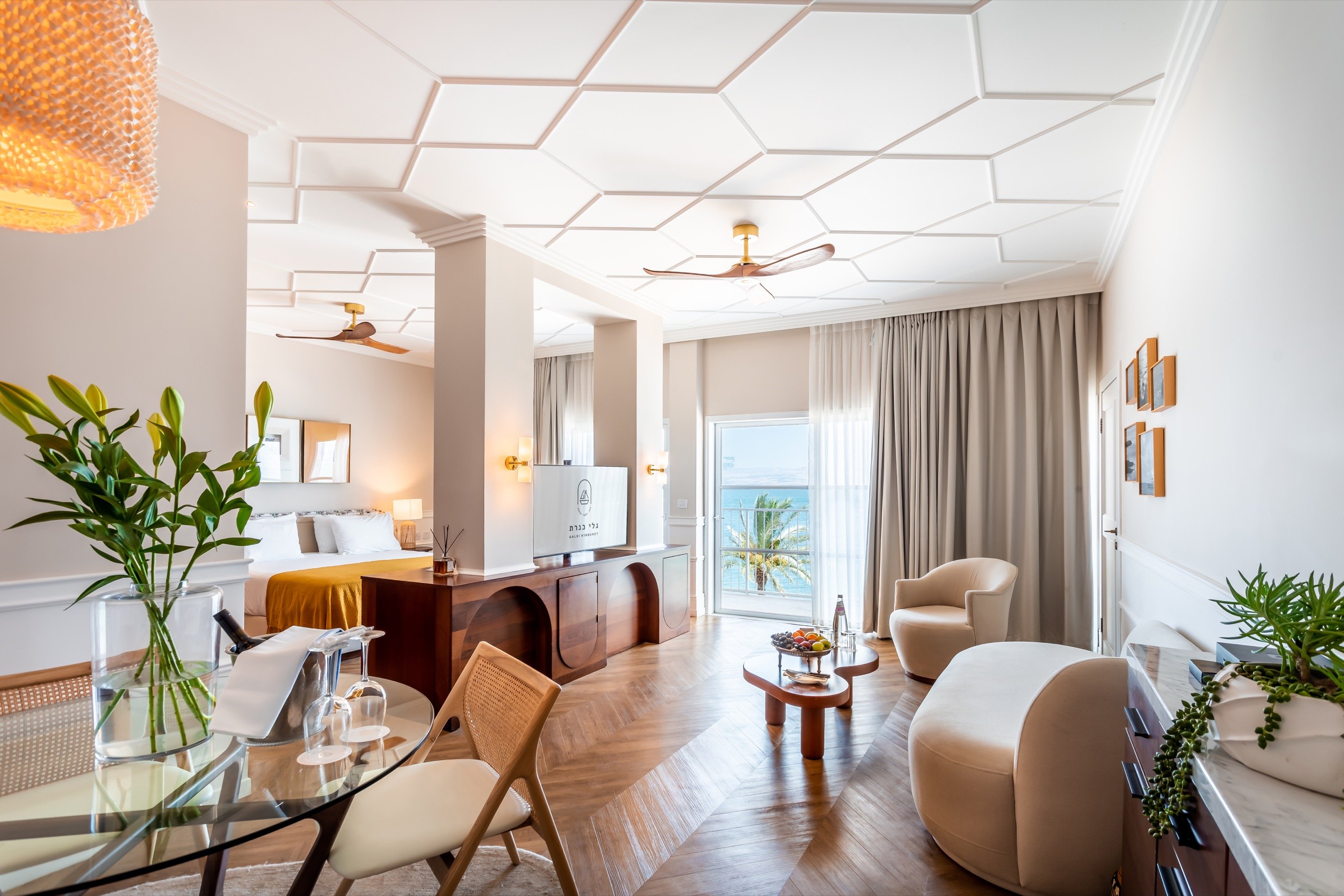 A suite opens to the terrace.