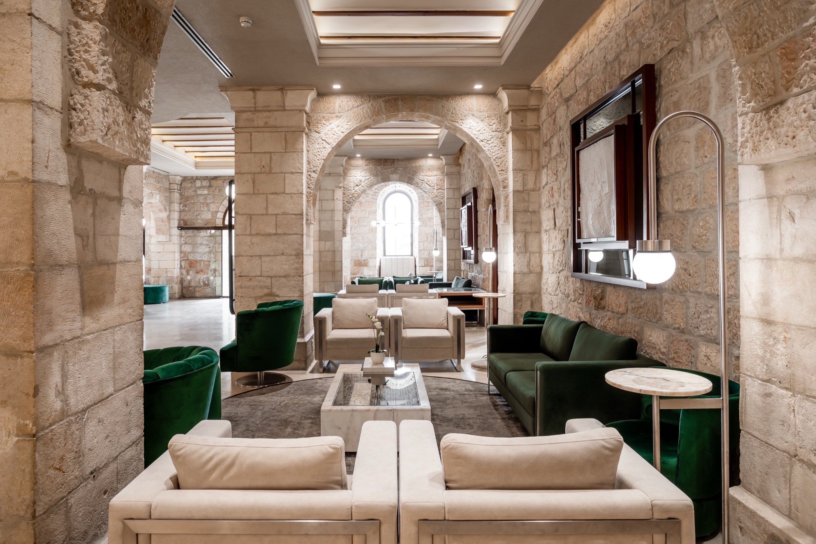 Velvet and stone — the hotel's second language.